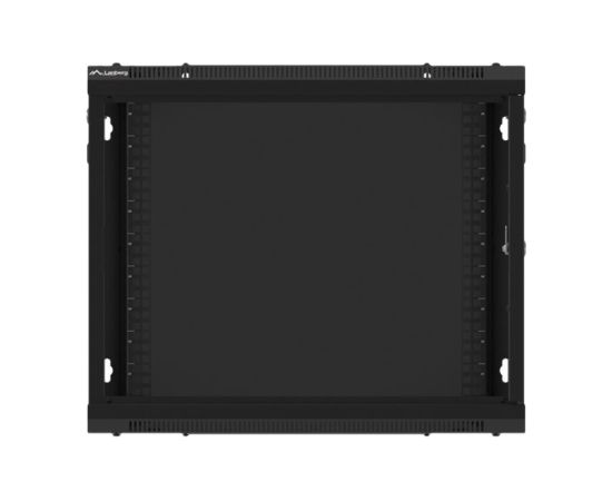 Lanberg Rack cabinet 19" wall-mount 9U/600x450 for self-assembly with metal door (flat pack) WF01-6409-00B Black