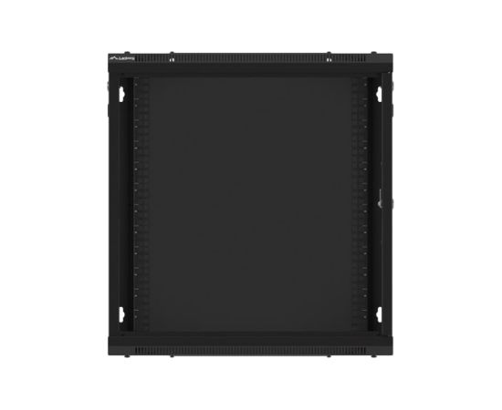 Lanberg Rack cabinet 19" wall-mount 12U/600x450 for self-assembly with metal door (flat pack) WF01-6412-00B Black