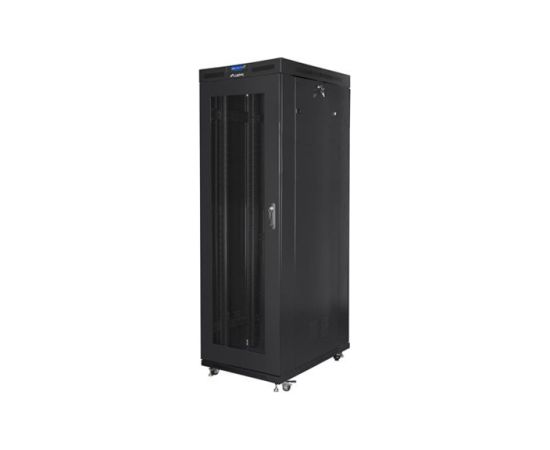 Lanberg Rack cabinet 19" free-standing 27U/800x1200 (flat pack) with mesh door, LCD FF01-8227-23BL Black Серверы и компоненты серверов