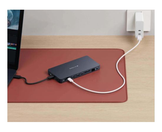Hyper HyperDrive Universal Silicon Motion USB-C 10-in1 Dual HDMI Docking Station Ethernet LAN