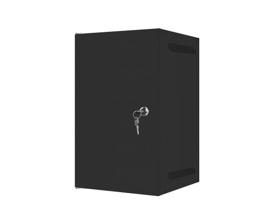 Lanberg Rack cabinet 10" wall-mount 9U/280x310 for self-assembly with metal door (flat pack) WF10-2309-00B Black