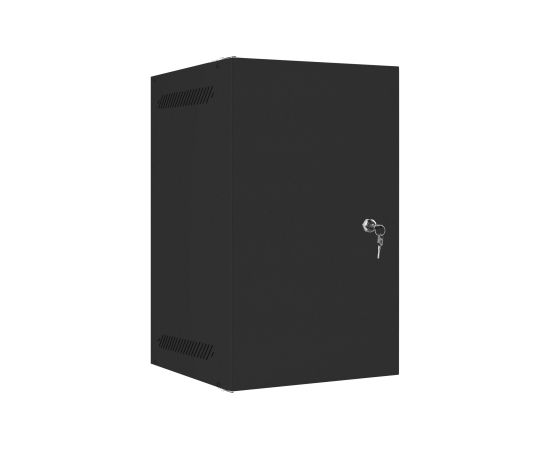 Lanberg Rack cabinet 10" wall-mount 9U/280x310 for self-assembly with metal door (flat pack) WF10-2309-00B Black