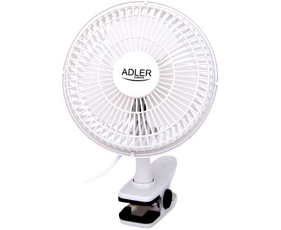 Adler Fan with clip AD 7317 Table Fan White Diameter 15 cm Number of speeds 2 30 W