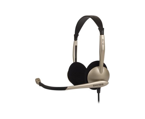 Koss Headphones CS100 Wired On-Ear Microphone Black/Gold