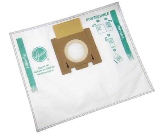 Hoover Pure Epa microfiber Vacuum cleaner bags H81, White