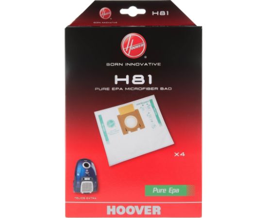 Hoover Pure Epa microfiber Vacuum cleaner bags H81, White
