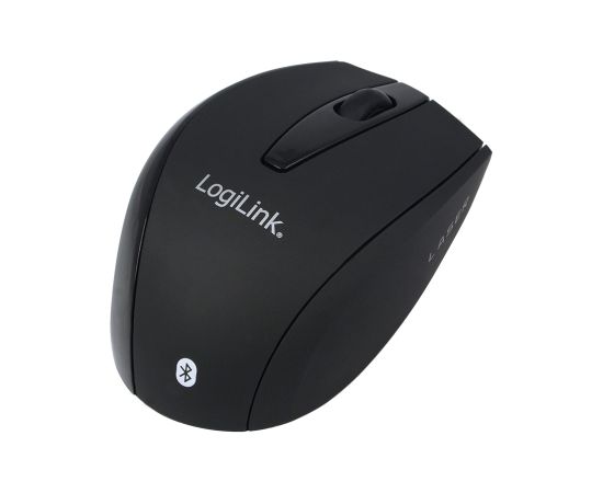 Logilink Maus Laser Bluetooth mit 5 Tasten Bluetooth Laser Mouse; wireless Black