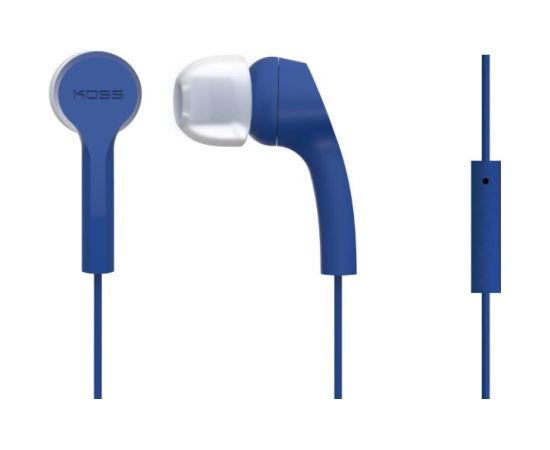 Koss Headphones KEB9iB 3.5mm (1/8 inch) In-ear Microphone Blue