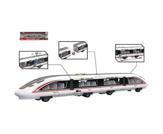 Adar Vilciens Metro ar skaņas un gaismas efektiem un magnētisku vagonu savienojumu 60x16 cm 614154 Mašīnas un piederumi