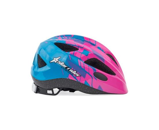 Author Helmet Star Rider Inmold 51-55cm (pink-neon/blue) Велосипедные шлемы