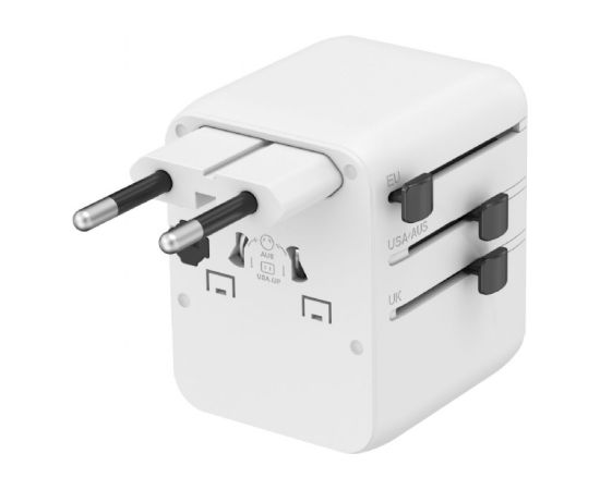 Gembird TPA-1A2C20-01-W Universal travel power adapter, 20 W, white Gembird Jaunumi - Datori