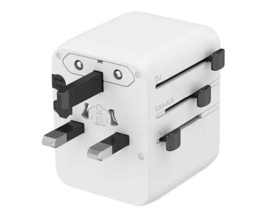 Gembird TPA-1A2C20-01-W Universal travel power adapter, 20 W, white Gembird Jaunumi - Datori