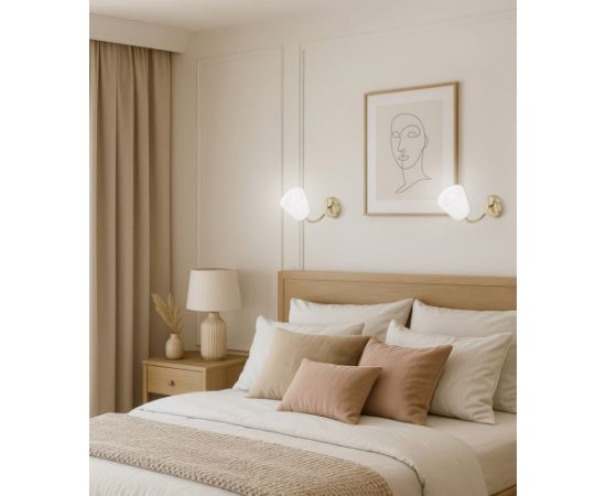 Activejet sienas lampa AJE-EMILY 1P GOLD, E27, 1×40 W Klasiskās lampas