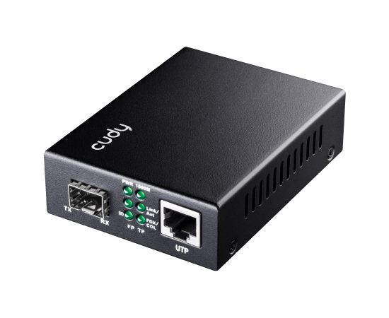 Cudy MC220 network media converter 1000 Mbit/s 1310 nm Single-mode Black