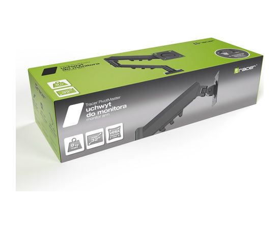 Tracer PivotMaster Monitor Mount, Black