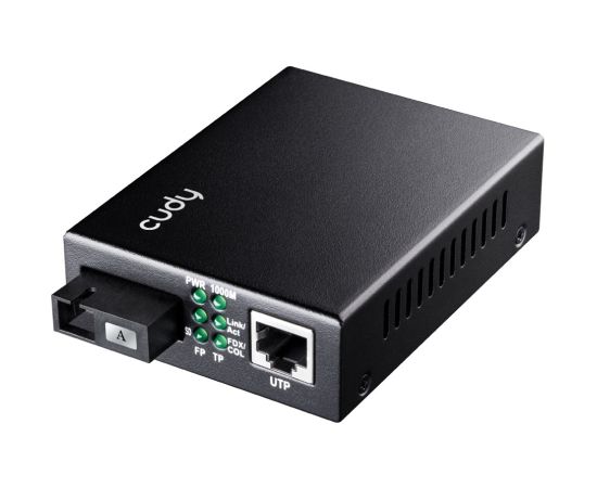 Cudy MC100GSB-40A network media converter 1000 Mbit/s Multi-mode, Single-mode Black