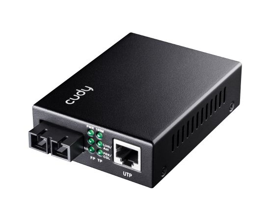 Cudy MC100MA-2 network media converter 1000 Mbit/s 1310 nm Multi-mode Black