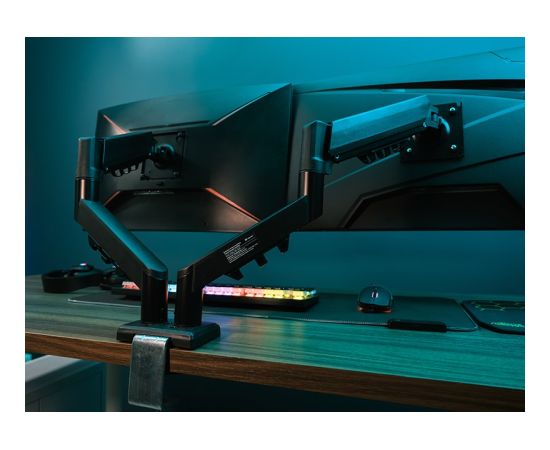 Tracer Double Armflex Monitor Mount, Black