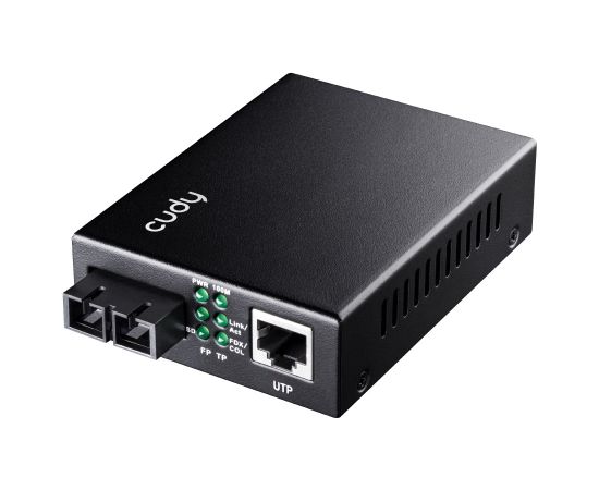 Cudy MC100GSA-20 network media converter 1000 Mbit/s 1310 nm Single-mode Black