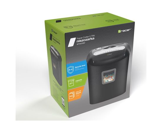 Tracer Cutter 2 TRX Paper Shredder, Black