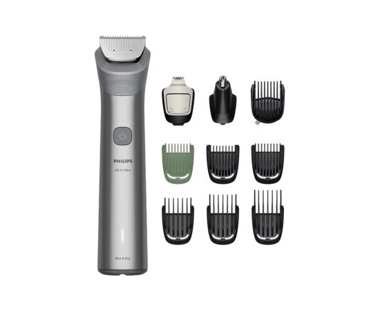 PHILIPS MG5921/15 Multigroom series 5000 All-in-one trimmeris sejai, matiem un ķermenim, pelēks