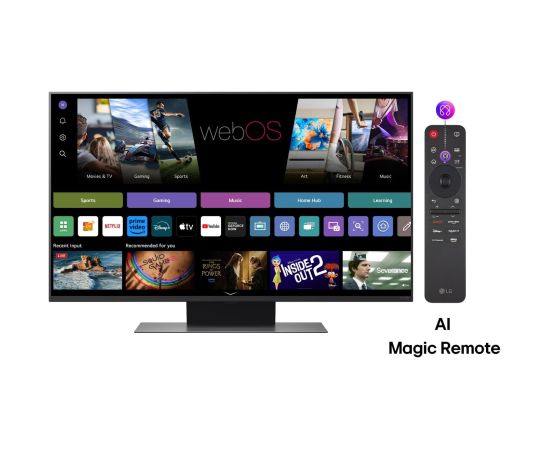 TV Set LG 43" 4K/Smart 3840x2160 Wireless LAN Bluetooth webOS Black 43QNED86A3C