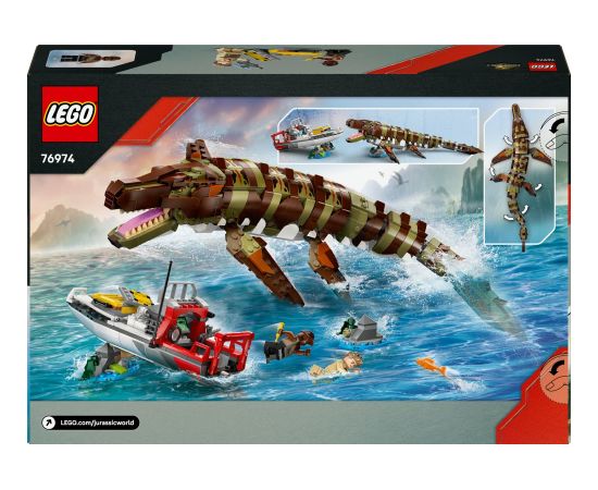 LEGO Misja na łodzi i model mozazaura