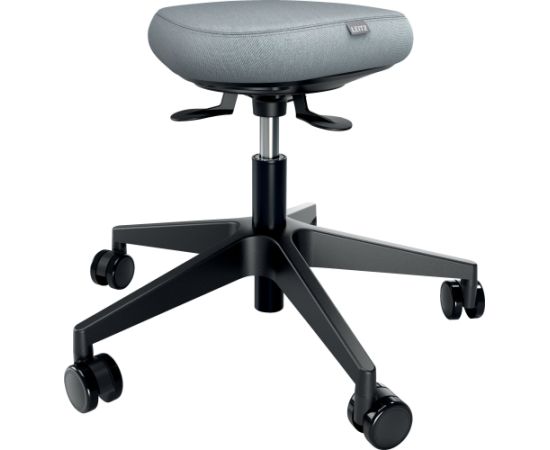 Leitz Ergo Active arbejdsstol med hjul og balance komfortsæde Sort