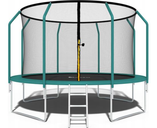 Funfit Trampolina ogrodowa dla dzieci 465cm z siatką zewnętrzną i drabinką