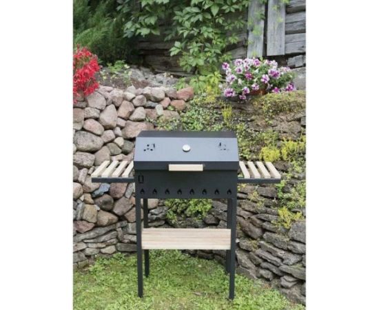 Techly ABAS GRILL WITH LID AND SHELVES