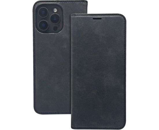 iLike Samsung  Galaxy S25 Smart Suede Book Case Black Neoriģinālie Maciņi