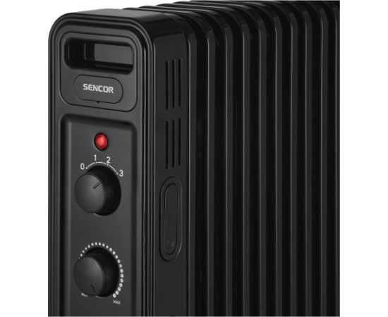 Oil filled radiator Sencor, black