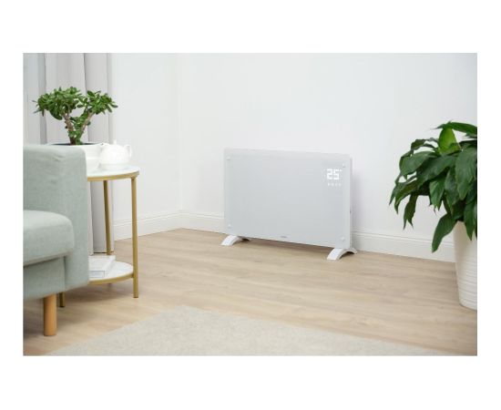 Smart wi-fi glass convection heater Sencor, white