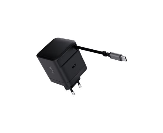 Lādētājs Trust Maxo 65W Black USB-C 67 cm izvelkams vads