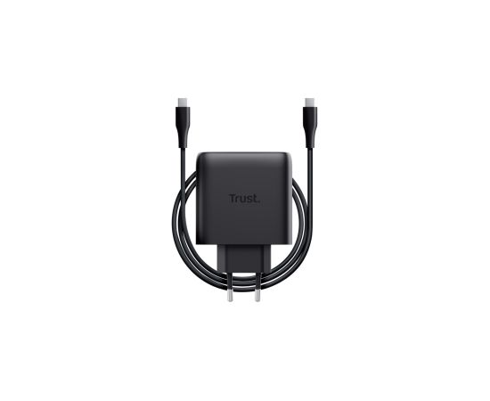 Lādētājs Trust Maxo 65W Black USB-C + 2m USB-C Cable Black