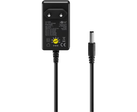 Goobay Universal Power Supply 3 V - 12 V, Max. 18 W