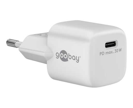 Goobay USB-C PD GaN Fast Charger Nano (30 W) 59716 N/A