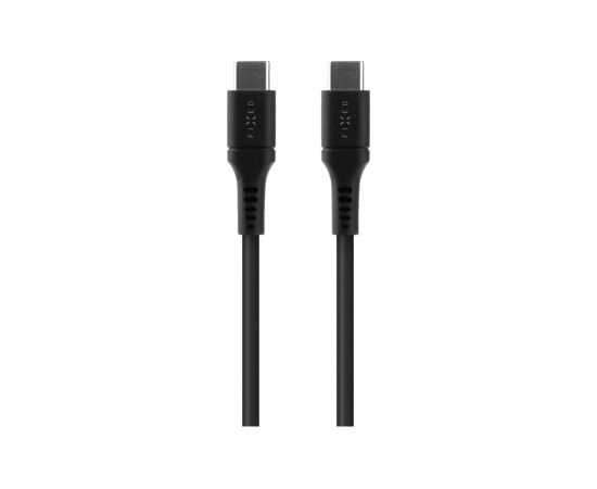 Fixed Liquid Silicone Cable USB-C/USB-C, 2m, 60W FIXDLS-CC2-BK