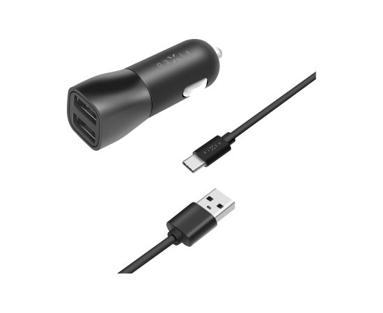 Fixed Car Charger Dual USB Cable