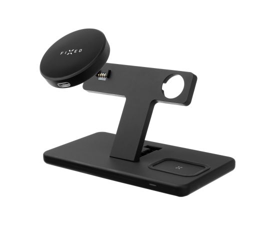 Fixed MagPowerstation 3-in-1 wireless charging stand with MagSafe mount support FIXMPOS-BK