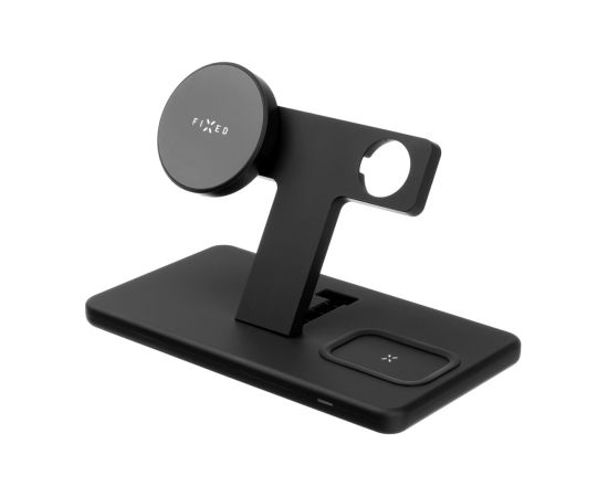 Fixed MagPowerstation 3-in-1 wireless charging stand with MagSafe mount support FIXMPOS-BK
