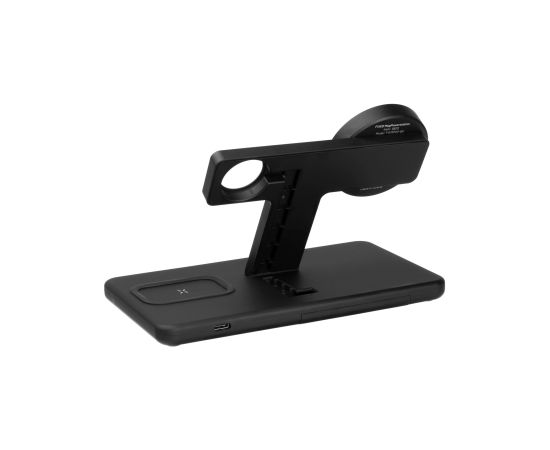 Fixed MagPowerstation 3-in-1 wireless charging stand with MagSafe mount support FIXMPOS-BK