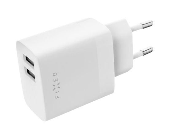 FIXED Dual USB Travel Charger 17W, White Fixed