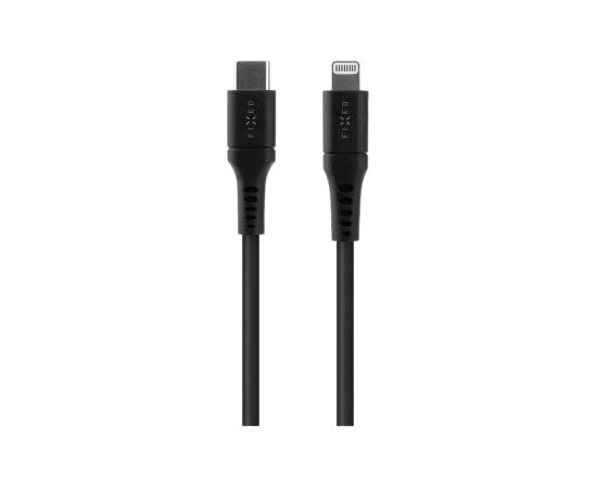 Fixed Liquid Silicone Cable USB-C/Lightning, 1.2m FIXDLS-CL12-BK