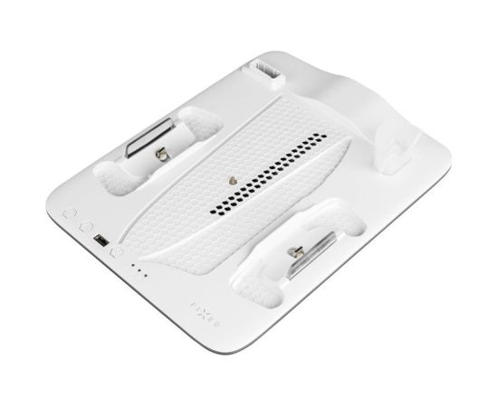 Fixed Multifunctional Station for PlayStation 5 (Slim) with Fans and Charging for two DualSense Controllers FIXPS5S-MCS-BW