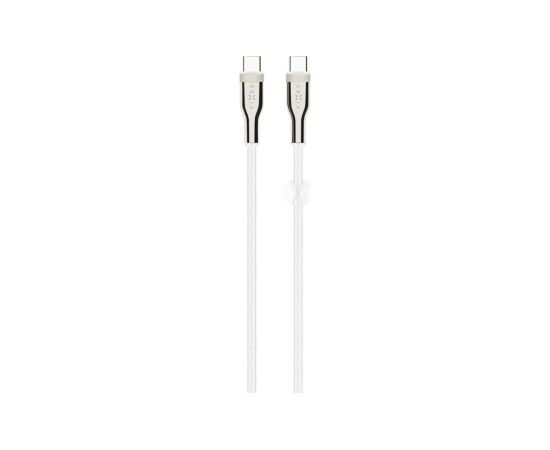 Fixed Braided Cable USB-C/USB-C, 2m, 100W FIXDB-CC2-WH