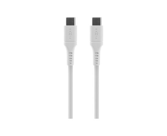 Fixed Liquid Silicone Cable USB-C/USB-C, 2m, 60W FIXDLS-CC2-WH