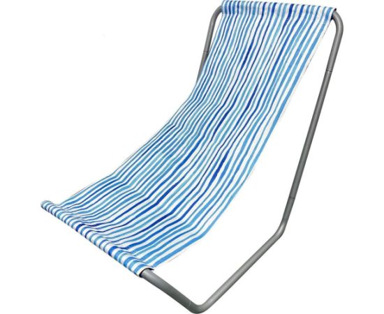 Enero Leżak fotel ogrodowy turystyczny plażowy składany i torba blue lines