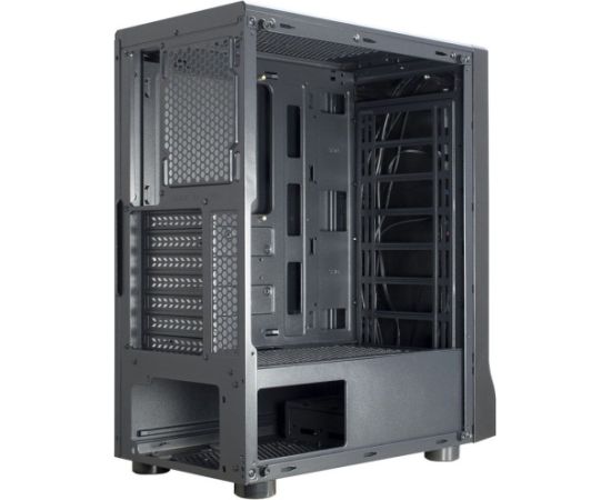 Chassis INTER-TECH A-3411 Creek Gaming Tower, ATX, 1xUSB3.0, 2xUSB2.0, PSU optional, Window side panel, LED light on the front, integrated RGB LED, Black