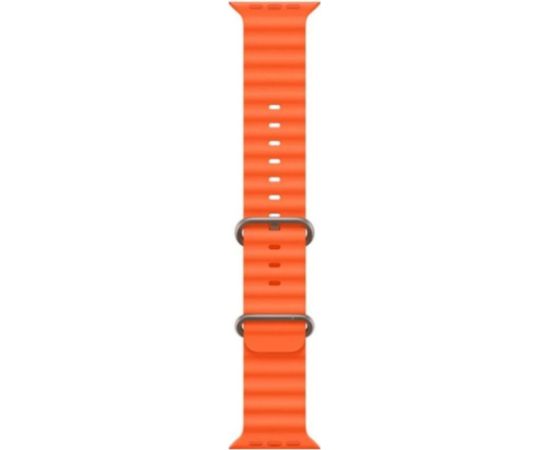 iWear   S1 Grooved Soft Silicone 20mm strap for Apple Watch 49mm / 45mm / 44mm / 42mm Orange